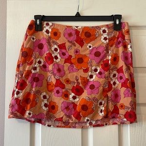 Urban Outfitters Floral Miniskirt